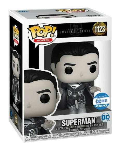 POP! Heroes: 1123 ZS Justice League, Superman (BW) (4,500 PCS) Exclusive