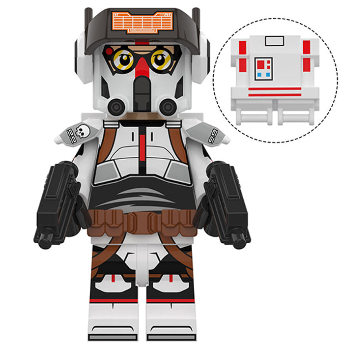 Tech The Bad Batch (Star Wars) - Custom Building Blocks Mini Figures Compatible with LEGO