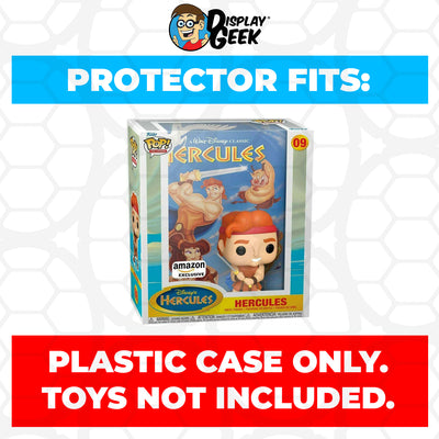 Pop Protector for Hercules #09 Funko Pop VHS Covers on The Protector Guide App by Display Geek - 0.60mm Thick UV Resistant Funko Pop Shield Protectors - The Best Quality Ultra Premium, Superior Strength, High Ultraviolet Protection, Scratch Resistant Coating, Reinforced Edges, Flat Top Stacking