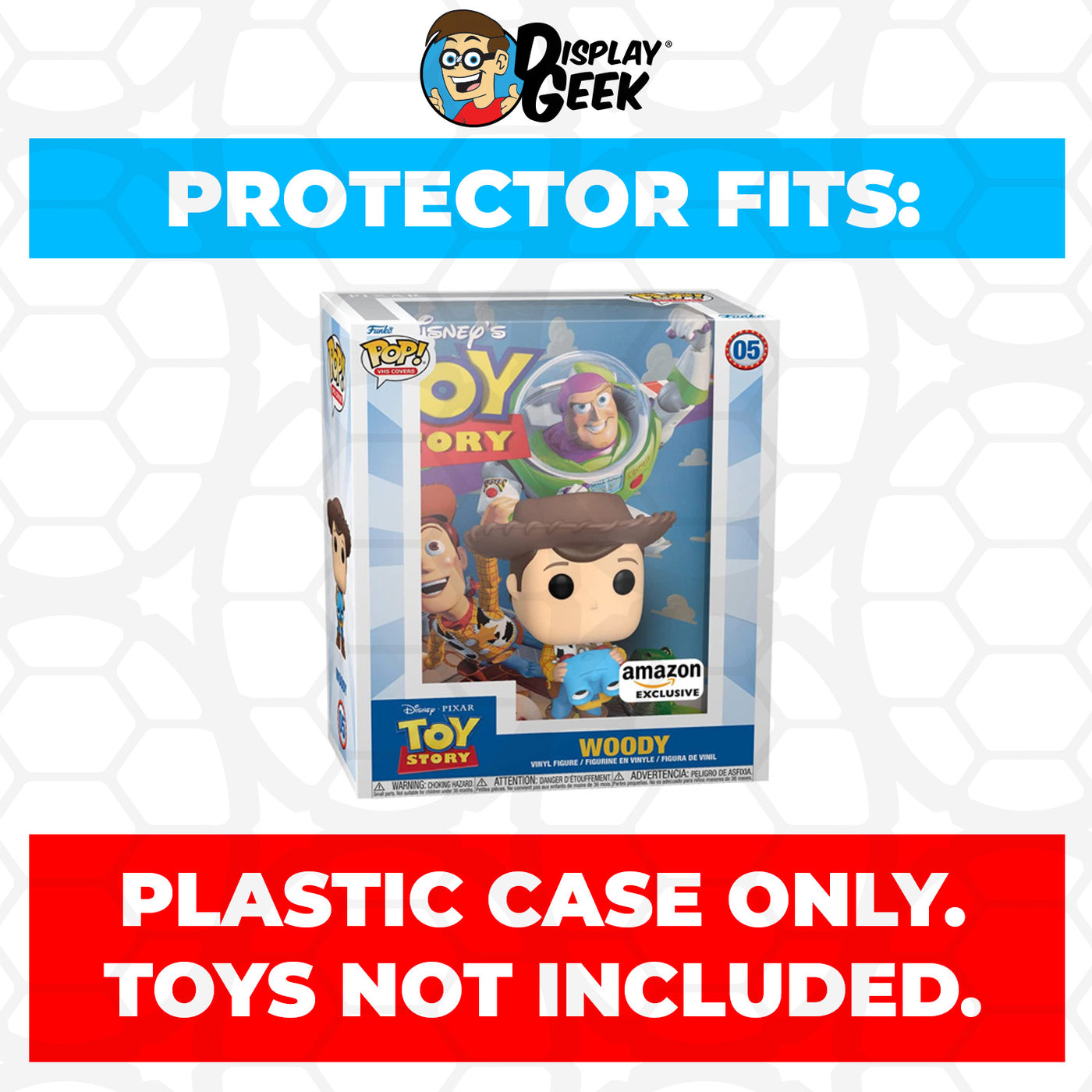 Pop Protector for Toy Story Woody #05 Funko Pop VHS Covers on The Protector Guide App by Display Geek