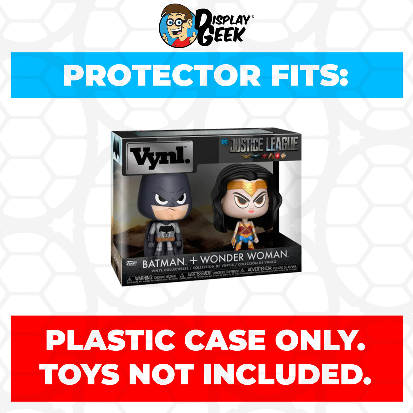 Pop Protector for Vynl 2 Pack Batman & Wonder Woman Funko on The Protector Guide App by Display Geek