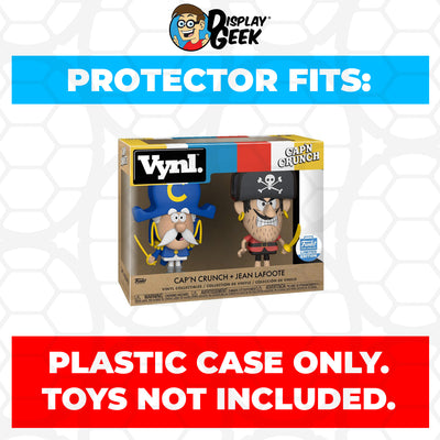 Pop Protector for Vynl 2 Pack Cap'n Crunch & Jean LaFoote Funko on The Protector Guide App by Display Geek