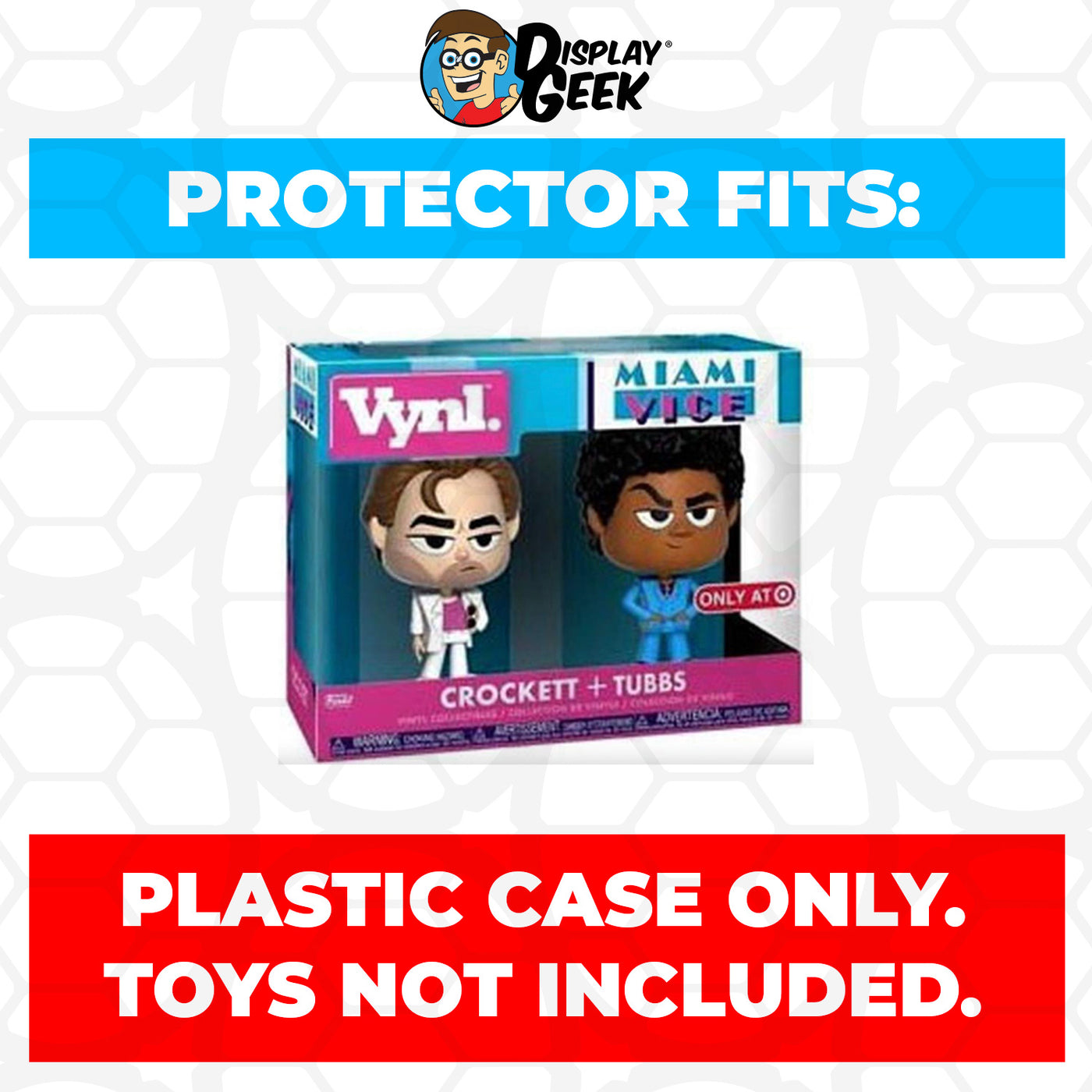 Pop Protector for Vynl 2 Pack Crockett & Tubbs Funko on The Protector Guide App by Display Geek