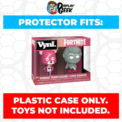 Pop Protector for Vynl 2 Pack Cuddle Team Leader & Love Ranger Funko on The Protector Guide App by Display Geek
