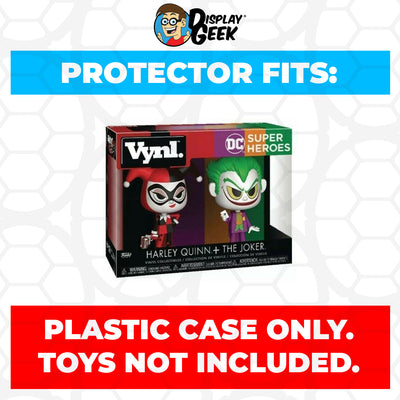 Pop Protector for Vynl 2 Pack Harley Quinn & The Joker Funko on The Protector Guide App by Display Geek