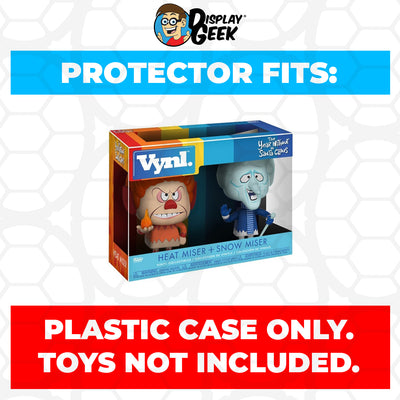 Pop Protector for Vynl 2 Pack Heat Miser & Snow Miser Funko on The Protector Guide App by Display Geek