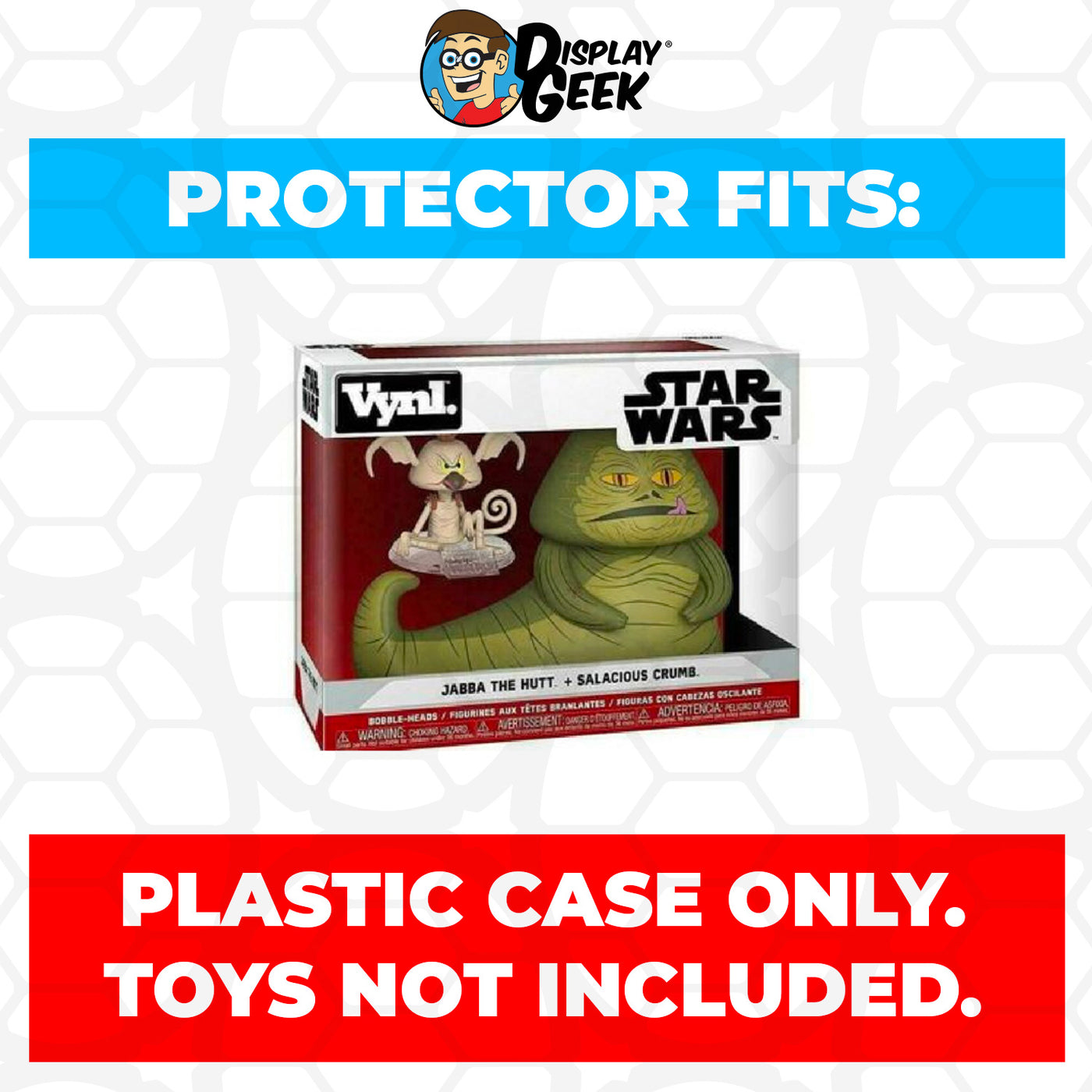 Pop Protector for Vynl 2 Pack Jabba the Hutt & Salacious Crumb Funko on The Protector Guide App by Display Geek
