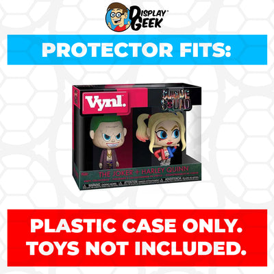 Pop Protector for Vynl 2 Pack The Joker & Harley Quinn Funko on The Protector Guide App by Display Geek