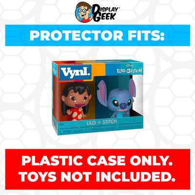 Pop Protector for Vynl 2 Pack Lilo & Stitch Funko on The Protector Guide App by Display Geek