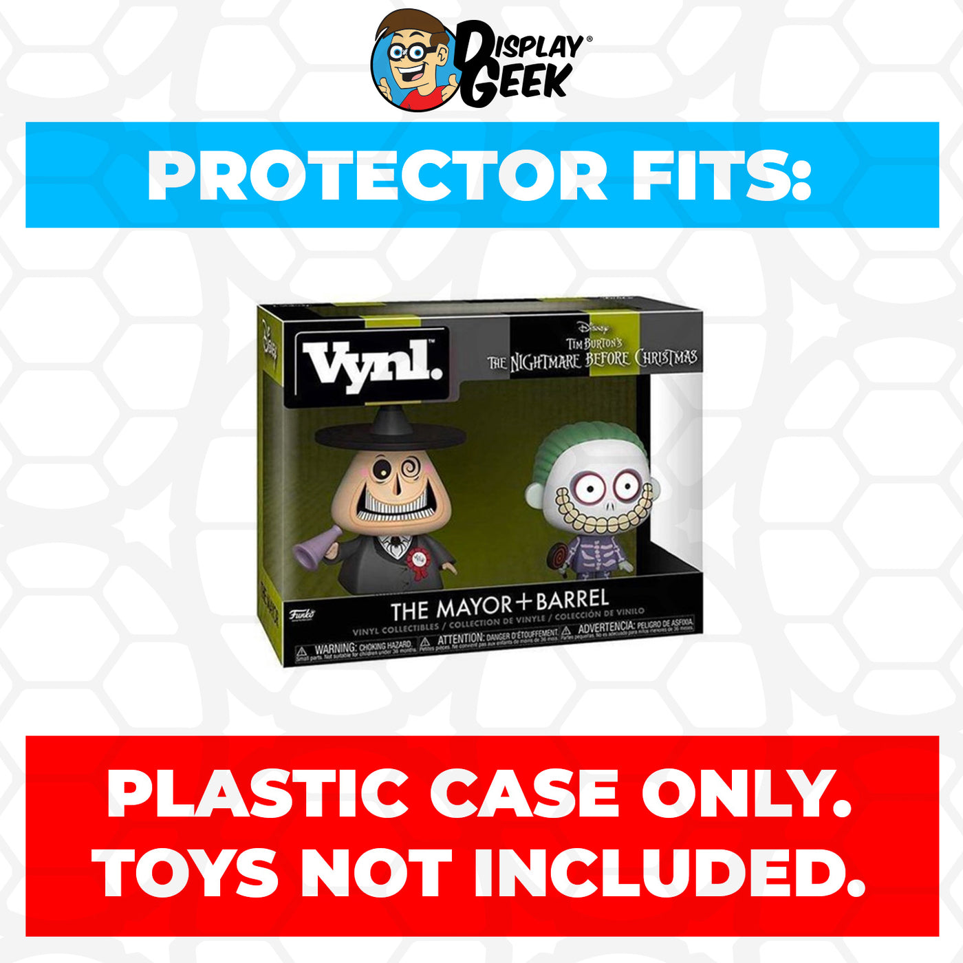 Pop Protector for Vynl 2 Pack The Mayor & Barrel Funko on The Protector Guide App by Display Geek