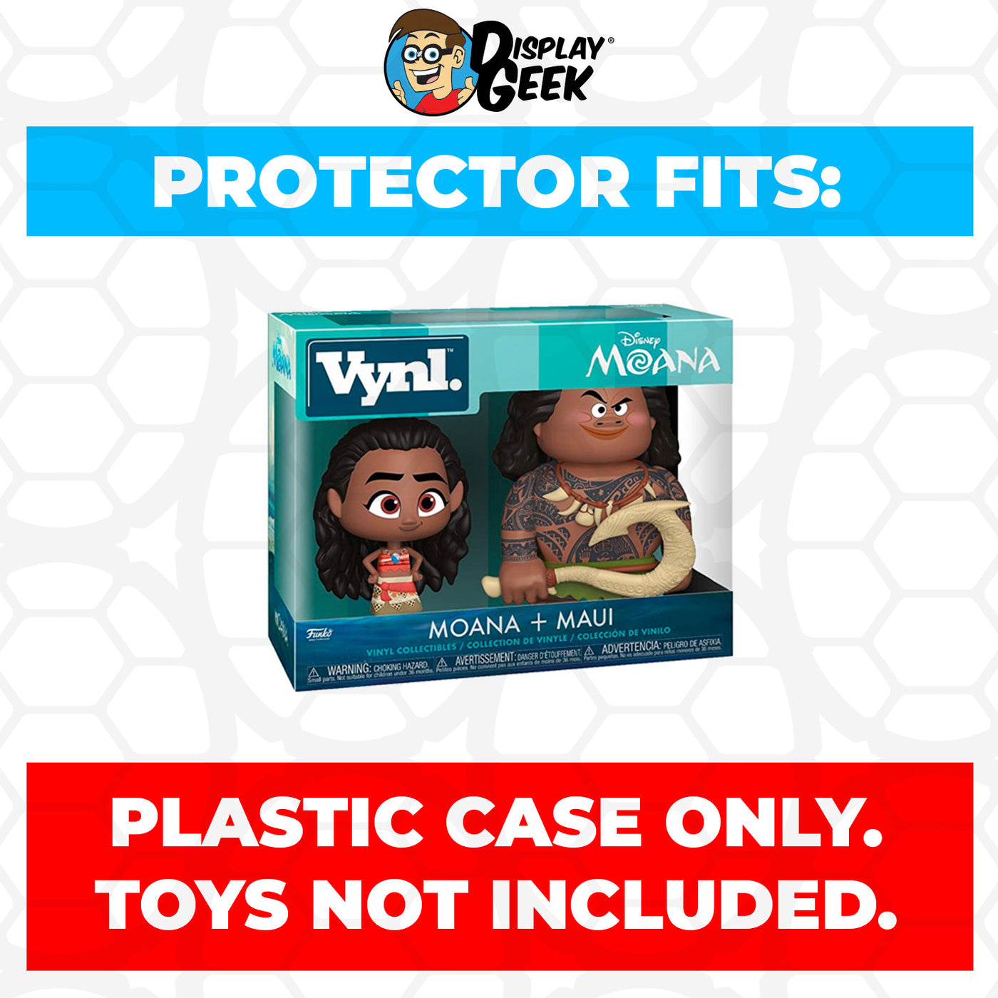 Pop Protector for Vynl 2 Pack Moana & Maui Funko on The Protector Guide App by Display Geek