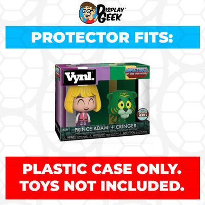 Pop Protector for Vynl 2 Pack Prince Adam & Cringer Funko on The Protector Guide App by Display Geek