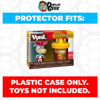 Pop Protector for Vynl 2 Pack Quick Draw McGraw & Baba Looey SDCC Funko on The Protector Guide App by Display Geek