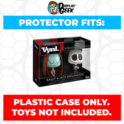 Pop Protector for Vynl 2 Pack Sally & Jack Skellington Funko on The Protector Guide App by Display Geek