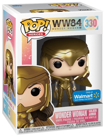 POP! Heroes: 330 WW84, Wonder Woman Golden Armor Exclusive