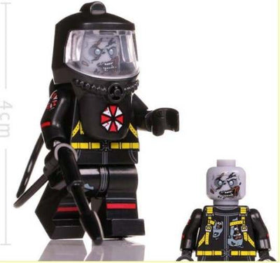 Hazmat Zombie (Resident Evil) - Custom Building Blocks Mini Figures Compatible with LEGO