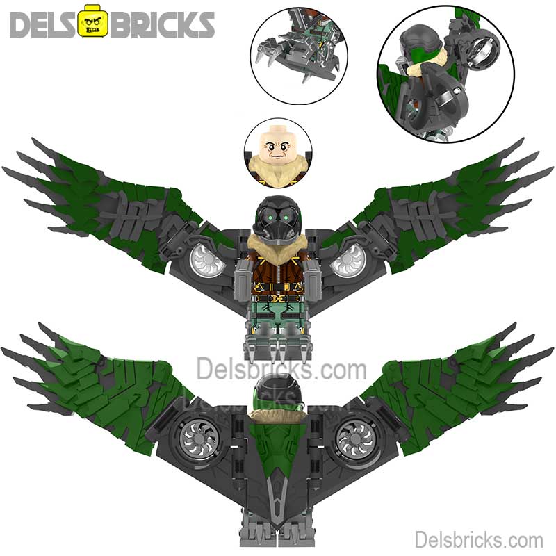 Vulture Homecoming (Marvel Spider-Man) - Custom Building Blocks Mini Figures Compatible with LEGO