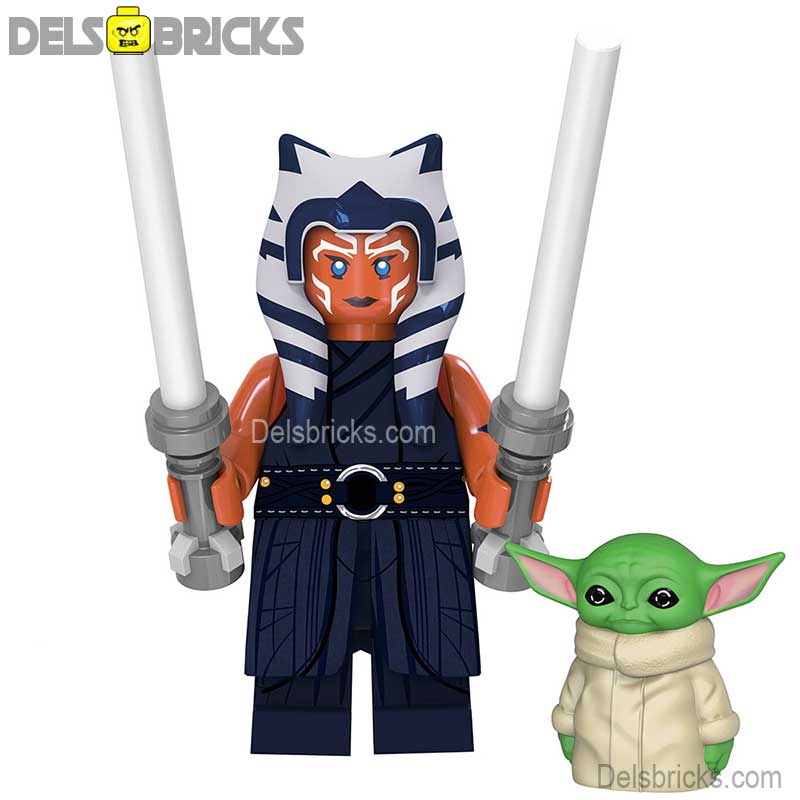 Ahsoka Tano & Grogu (Star Wars) - Custom Building Blocks Mini Figures Compatible with LEGO