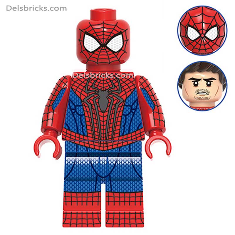 Spider-Man Andrew Garfield (Marvel Spider-Man) - Custom Building Blocks Mini Figures Compatible with LEGO