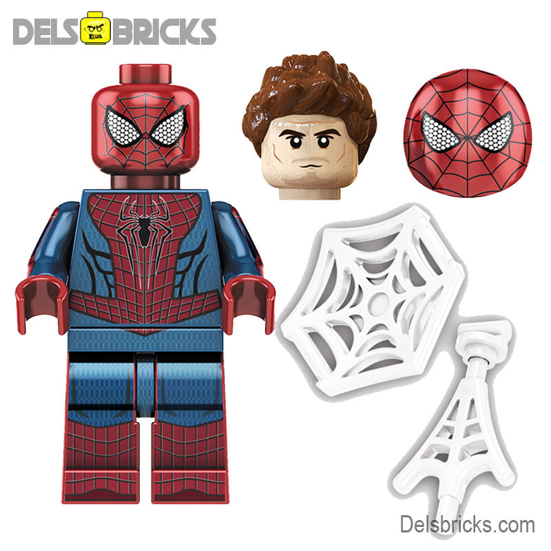 Amazing Spider-Man Andrew Garfield (Marvel Spider-Man) - Custom Building Blocks Mini Figures Compatible with LEGO