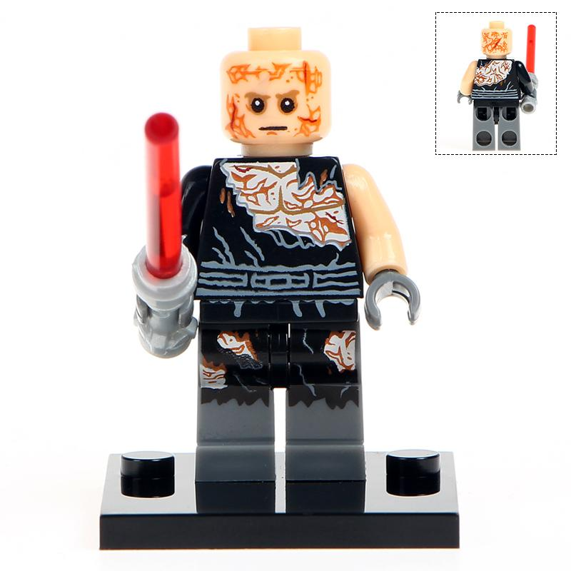 Anakin Skywalker Burned Vader (Star Wars) - Custom Building Blocks Mini Figures Compatible with LEGO