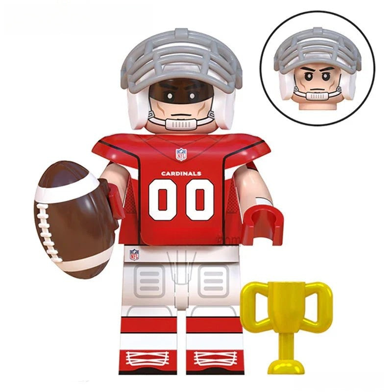 Arizona Cardinals (NFL Football) - Custom Building Blocks Mini Figures ...