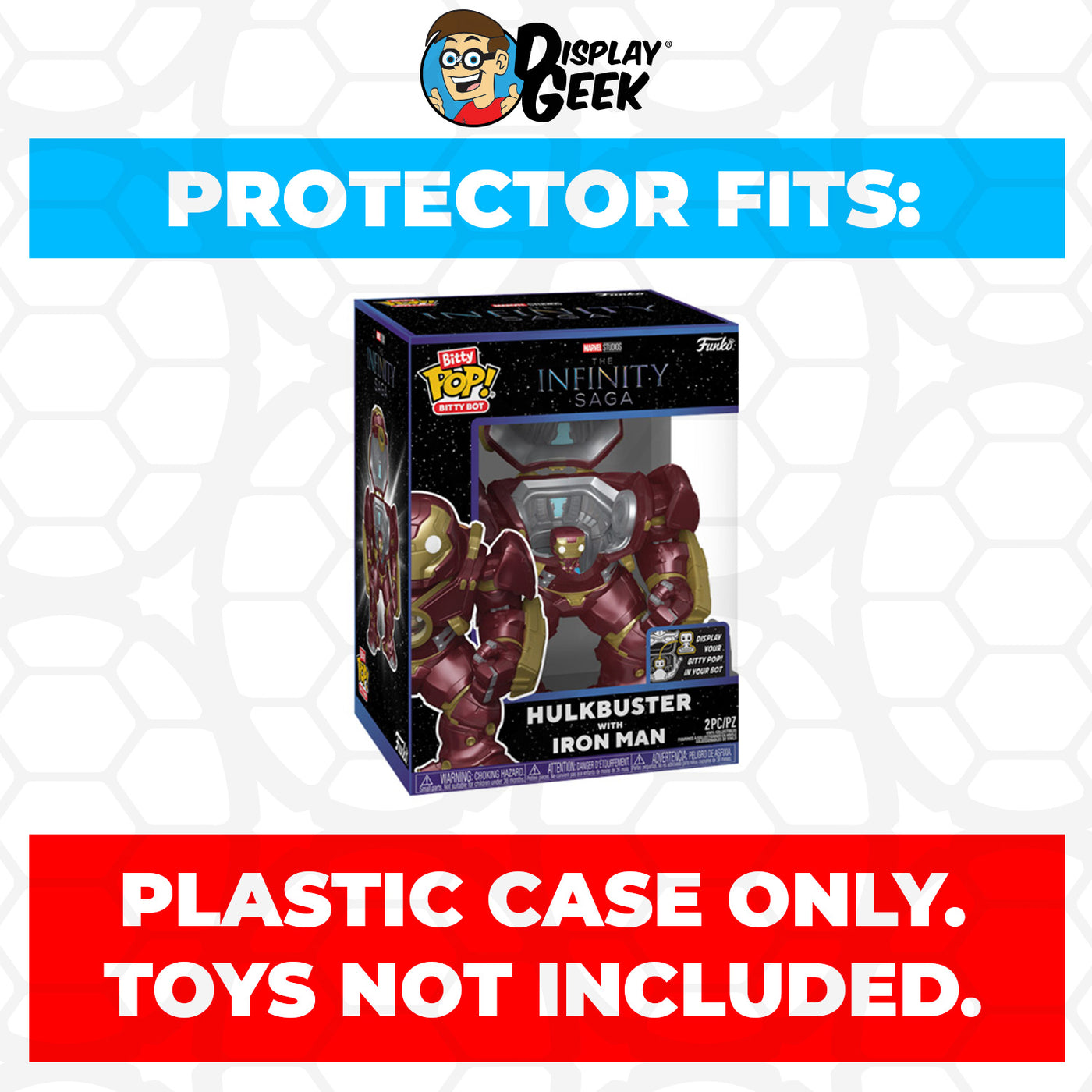 Pop Protector for Funko Bitty Pop Bot on The Protector Guide by Display Geek and Kollector Protector