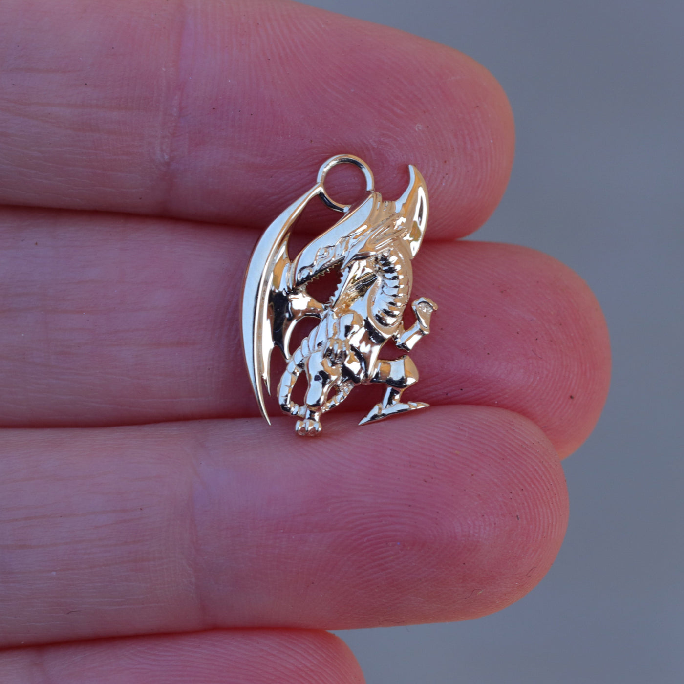 Yu-Gi-Oh!™ Micro Blue Eyes White Dragon Earring - 14KT