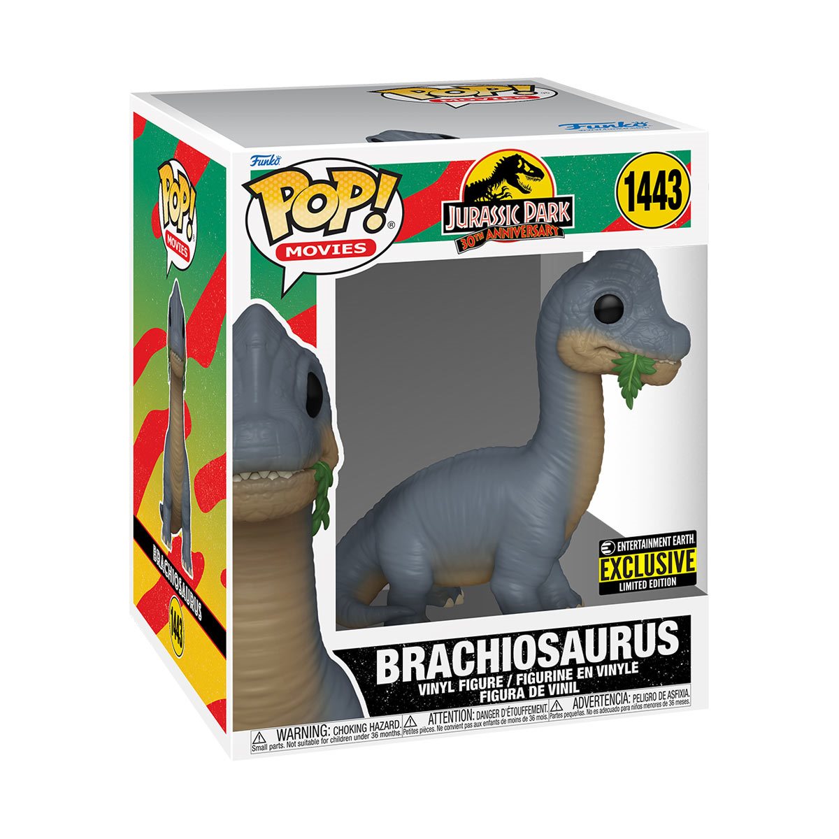 POP! Movies (Super Deluxe): 1443 Jurassic Park 30th, Brachiosaurus Exclusive