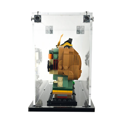 LEGO - Custom Acrylic Display Case for 4 BrickHeadz (5.5h x 11w x 3.4d) by Display Geek Flying Box 3mm thick dust and dirt protection