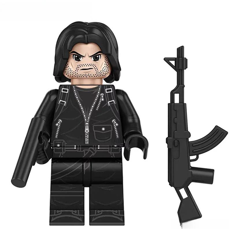 Winter Soldier Bucky Barnes (Marvel Avengers) - Custom Building Blocks ...