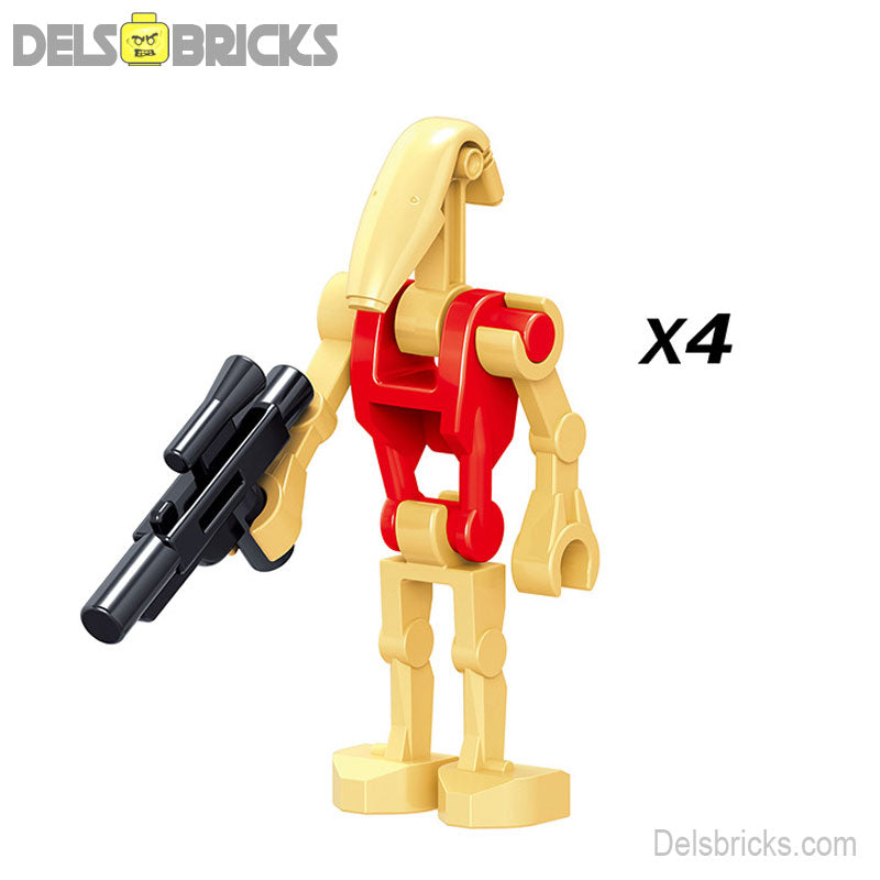 Security Battle Droids (Star Wars) - Custom Building Blocks Mini Figures Compatible with LEGO