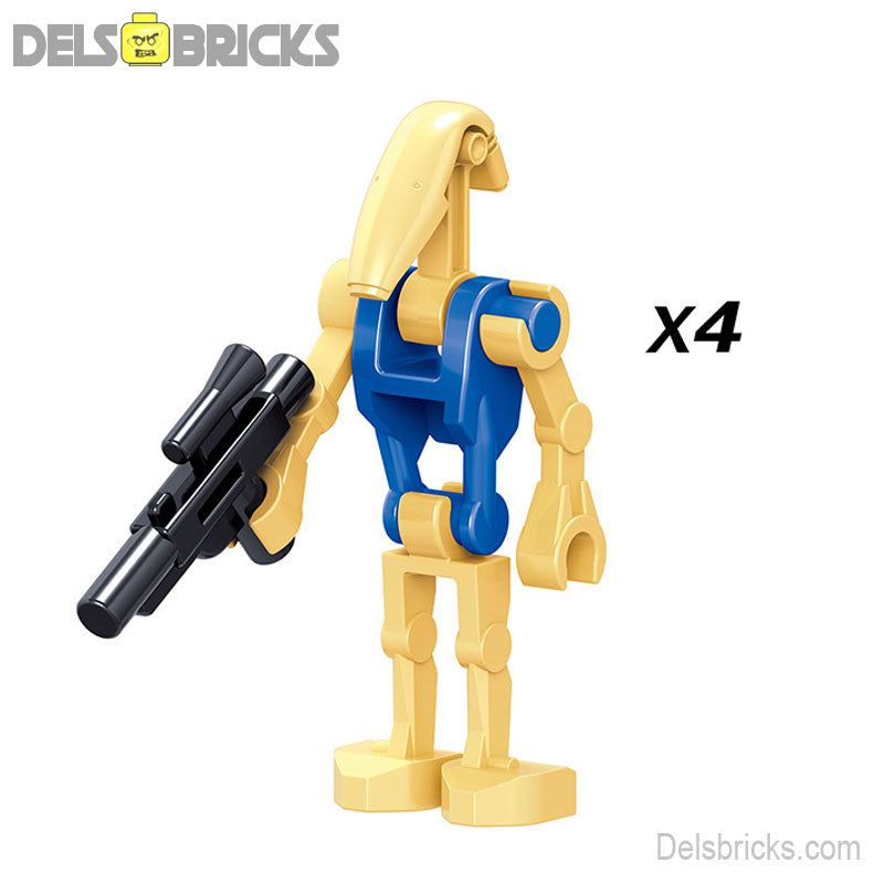 Pilot Battle Droids (Star Wars) - Custom Building Blocks Mini Figures Compatible with LEGO