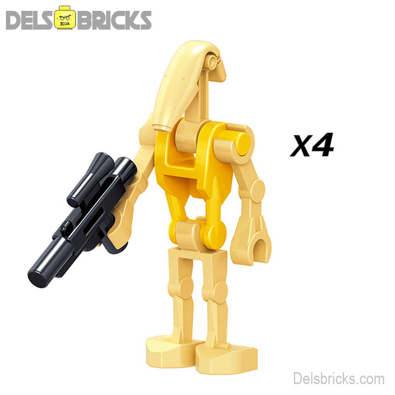 Commander Battle Droids (Star Wars) - Custom Building Blocks Mini Figures Compatible with LEGO