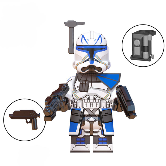 Captain Rex 501st Legion Clone Trooper (Star Wars) - Custom Building Blocks Mini Figures Compatible with LEGO