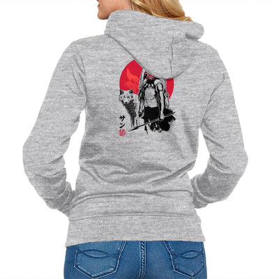 Wolf Girl Sumi-e - Hoodie