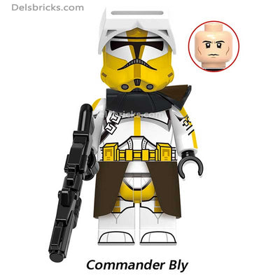 Commander Bly Clone Trooper (Star Wars) - Custom Building Blocks Mini Figures Compatible with LEGO