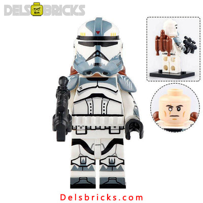 Commander Wolffe Clone Trooper (Star Wars) - Custom Building Blocks Mini Figures Compatible with LEGO