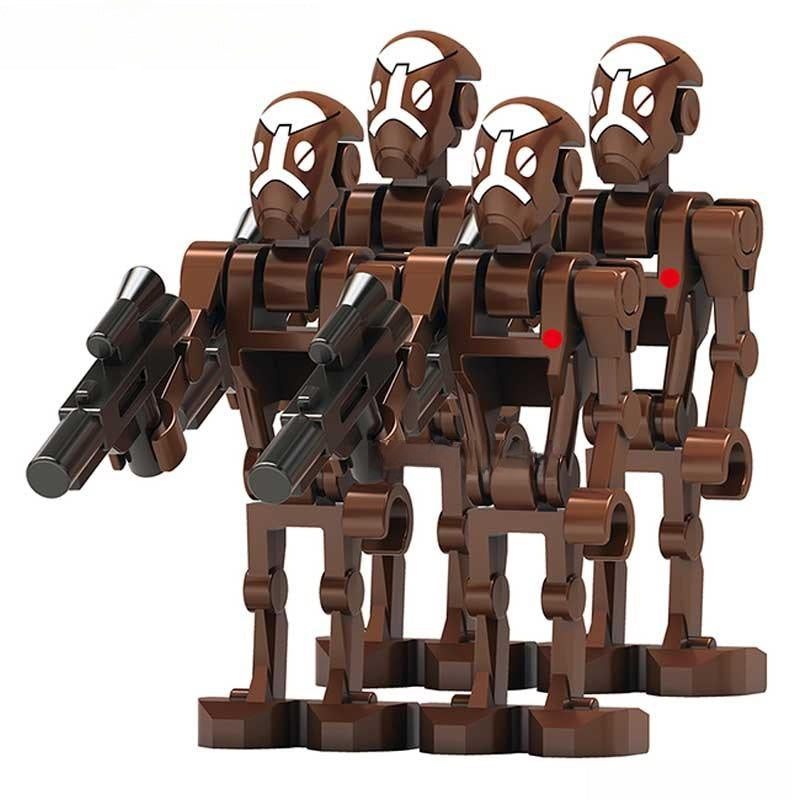 Set of 4 - Commando Battle Droids (Star Wars) - Custom Building Blocks ...