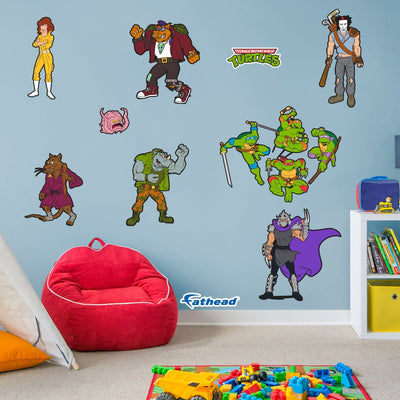 Teenage Mutant Ninja Turtles - RealBig Classic Characters Collection - Official Nickelodeon - Reusable Vinyl Wall Decals