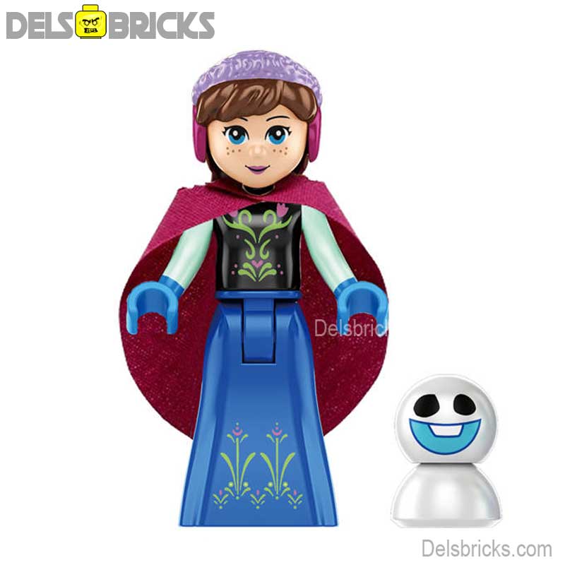 Anna (Frozen) - Custom Building Blocks Mini Figures Compatible with LEGO