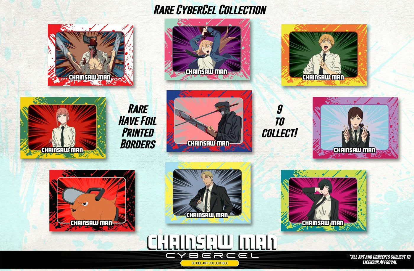 CYBERCEL Collectible Art Cards: Chainsaw Man Series 1 - Sealed Foil Pack