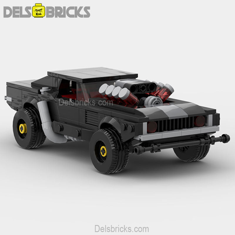Cyberpunk Dodge Charger (Classic Muscle Cars) - Custom Building Blocks Mini Figures Compatible with LEGO