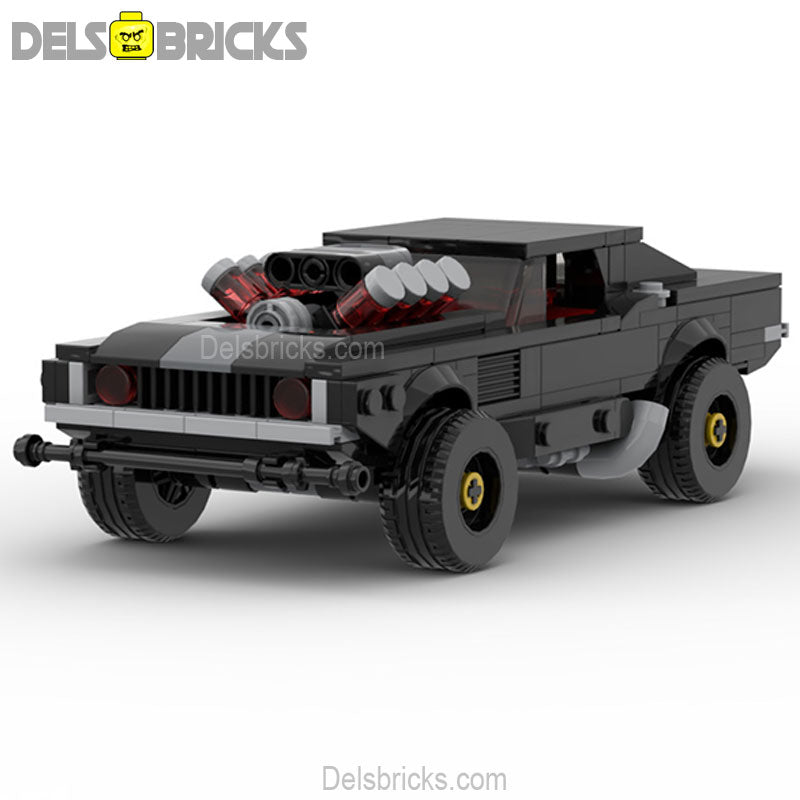 Cyberpunk Dodge Charger (Classic Muscle Cars) - Custom Building Blocks Mini Figures Compatible with LEGO