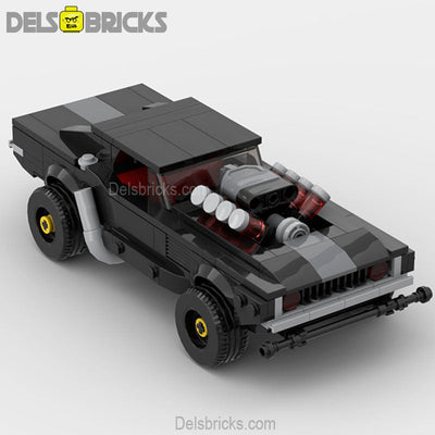 Cyberpunk Dodge Charger (Classic Muscle Cars) - Custom Building Blocks Mini Figures Compatible with LEGO