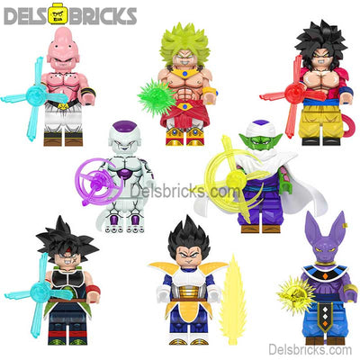 Set of 8 (Dragon Ball Z) - Custom Building Blocks Mini Figures Compatible with LEGO