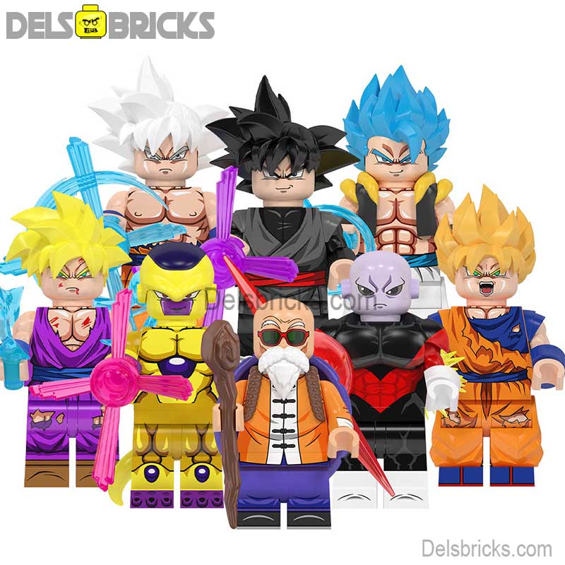 Set of 8 (Dragon Ball Z) - Custom Building Blocks Mini Figures Compatible with LEGO