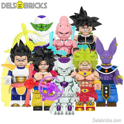 Set of 8 (Dragon Ball Z) - Custom Building Blocks Mini Figures Compatible with LEGO