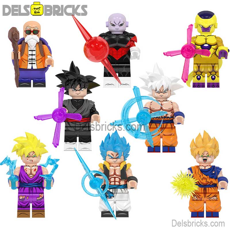 Set of 8 (Dragon Ball Z) - Custom Building Blocks Mini Figures Compatible with LEGO