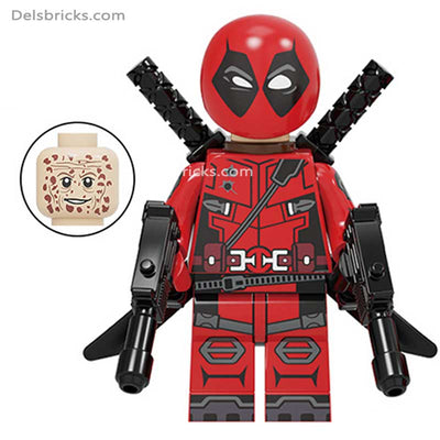 Deadpool with Motorcycle (Marvel Deadpool) - Custom Building Blocks Mini Figures Compatible with LEGO